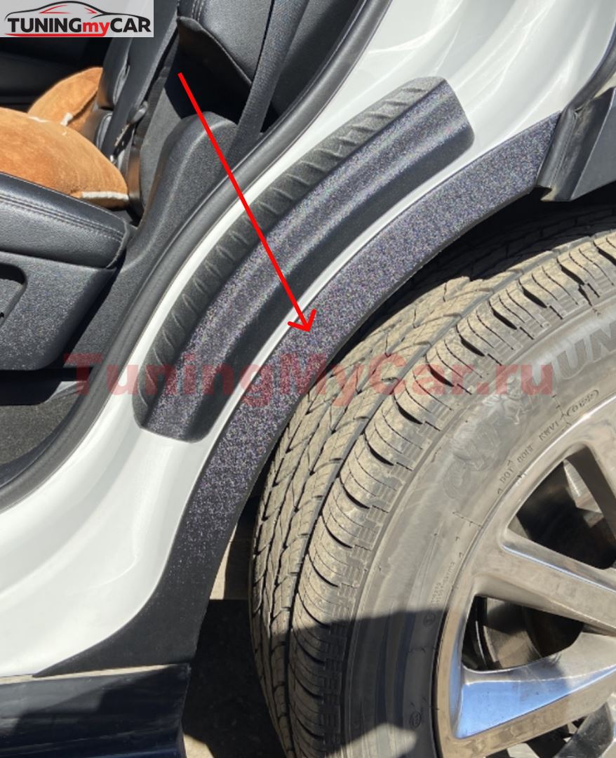 Защита задней арки без скотча для KIA Sorento 2014-2017 (III Prime)